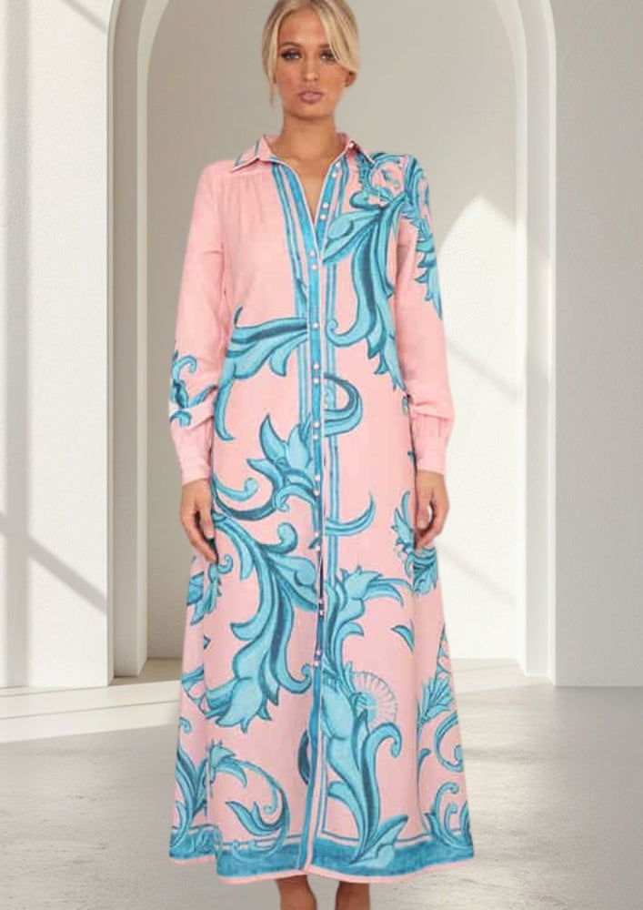 Melody Linen Dress | Pink