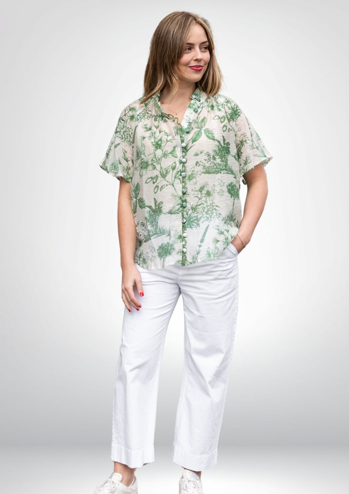 Idora Blouse | Green