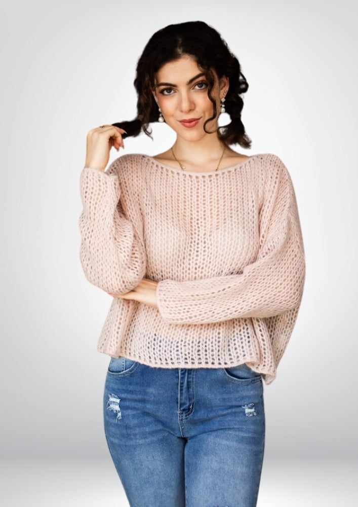 Chloe Jumper  |  Blush