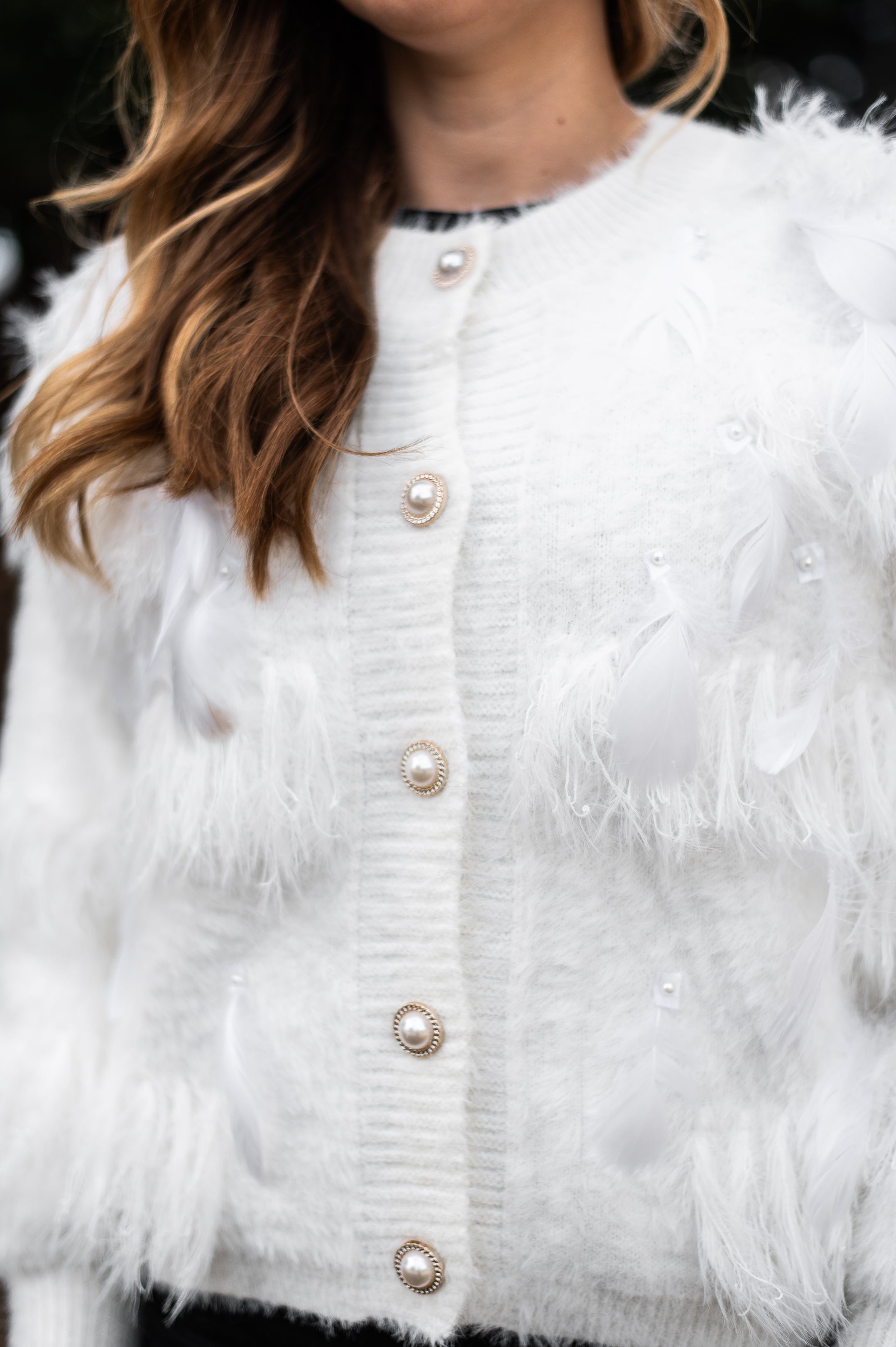 Roxanne Soft Cardi Snow