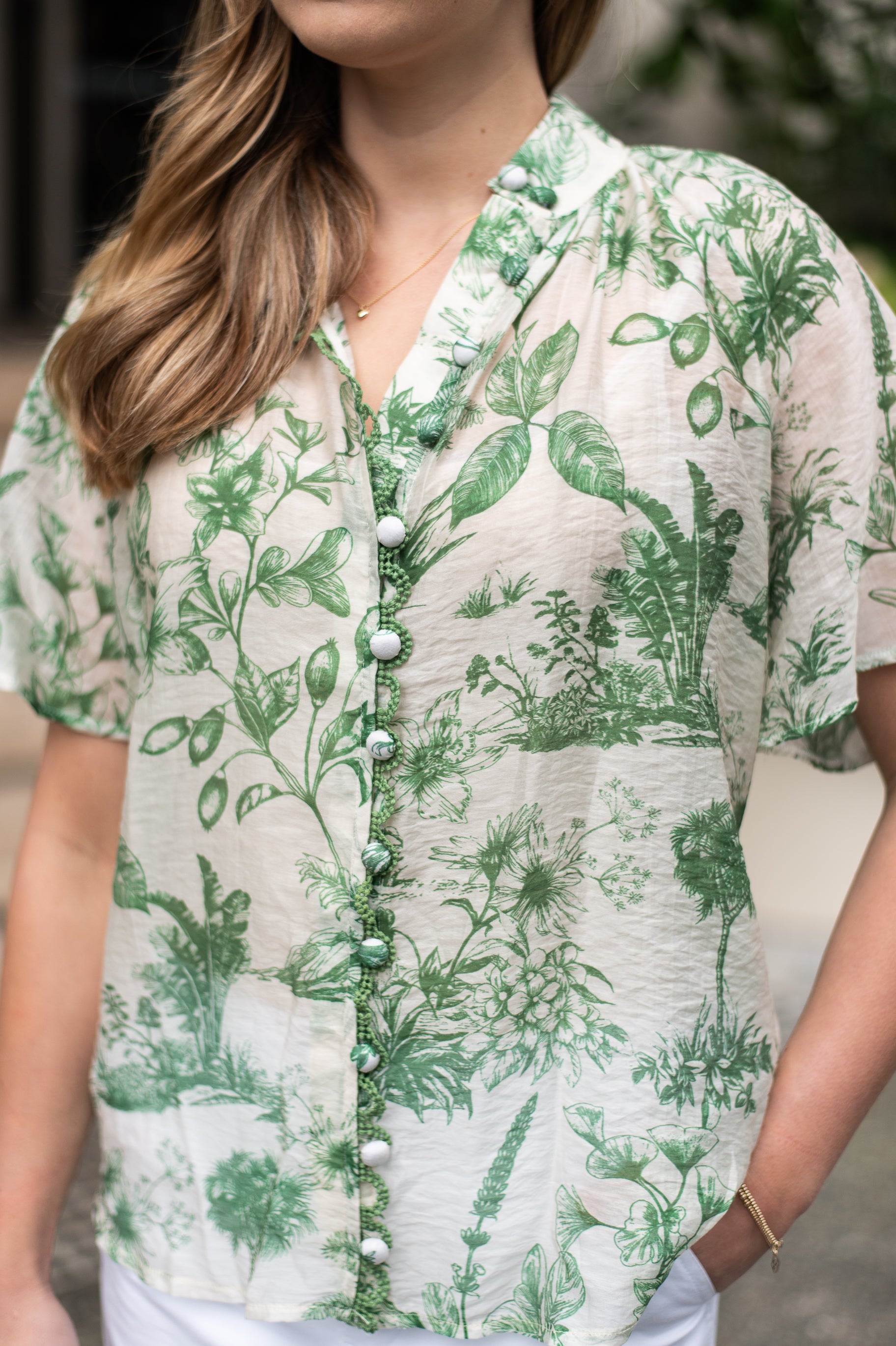 Idora Blouse | Green