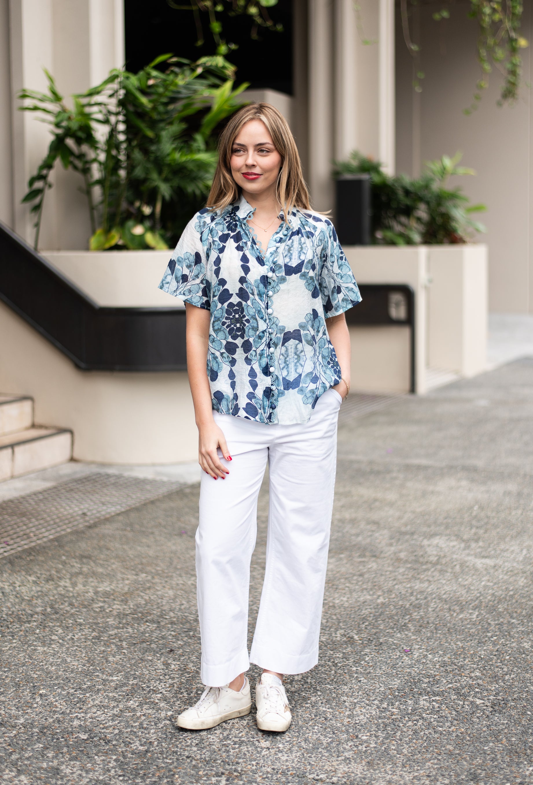 Isabella Blouse | Navy