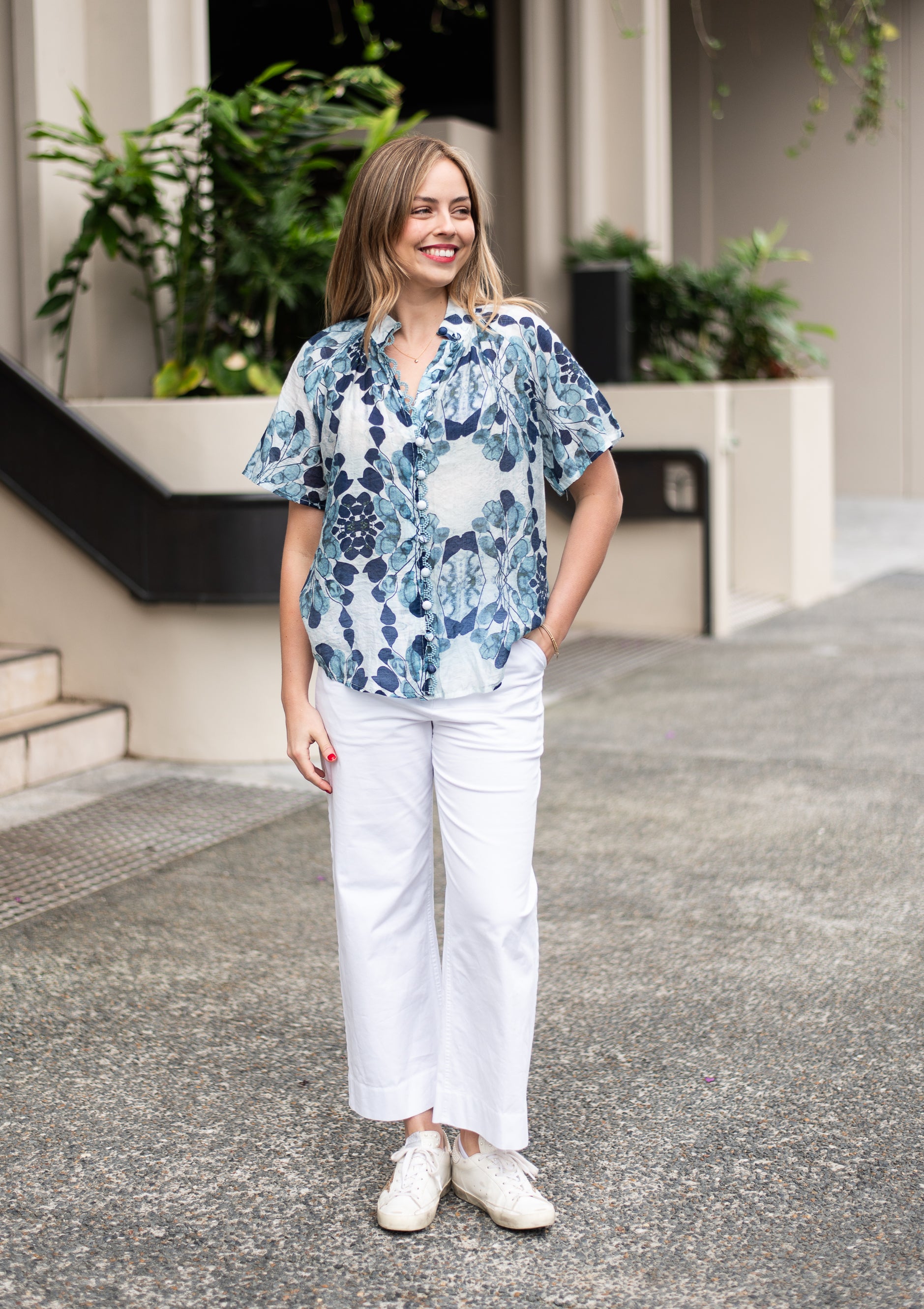 Isabella Blouse | Navy