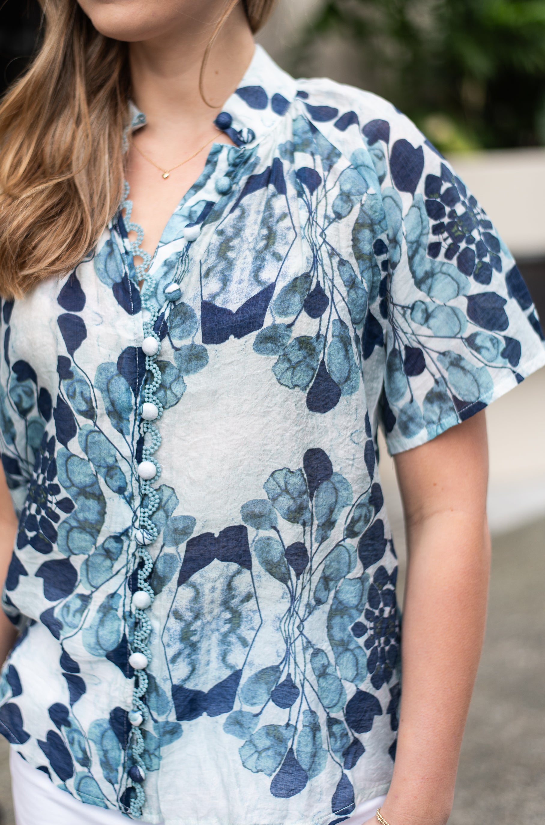 Isabella Blouse | Navy