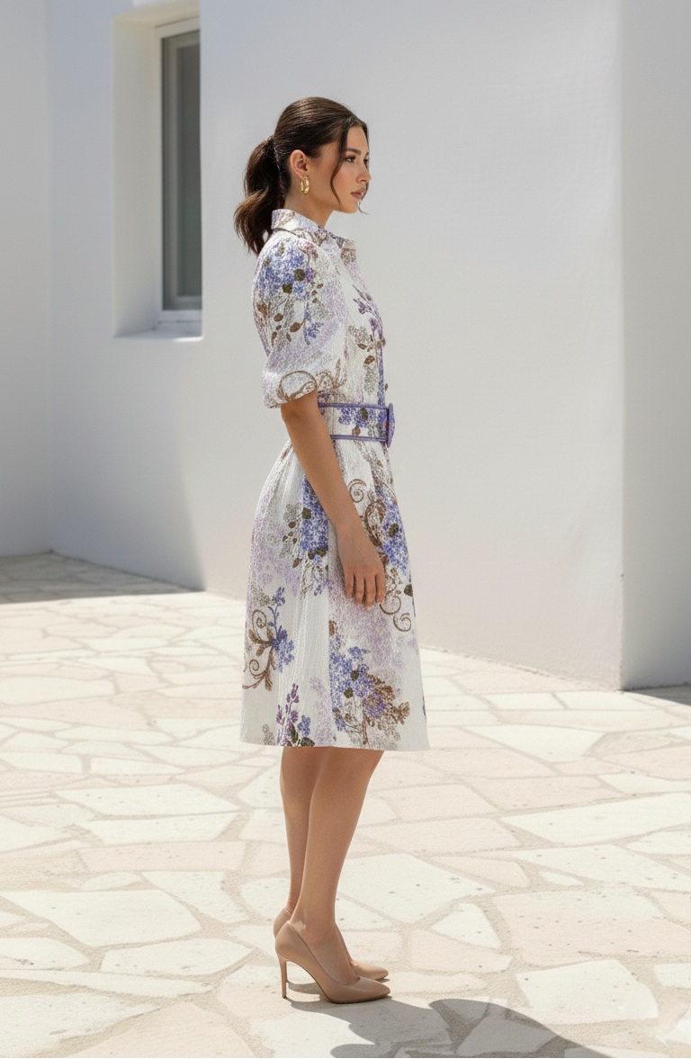 Avalee Short Dress | White Floral