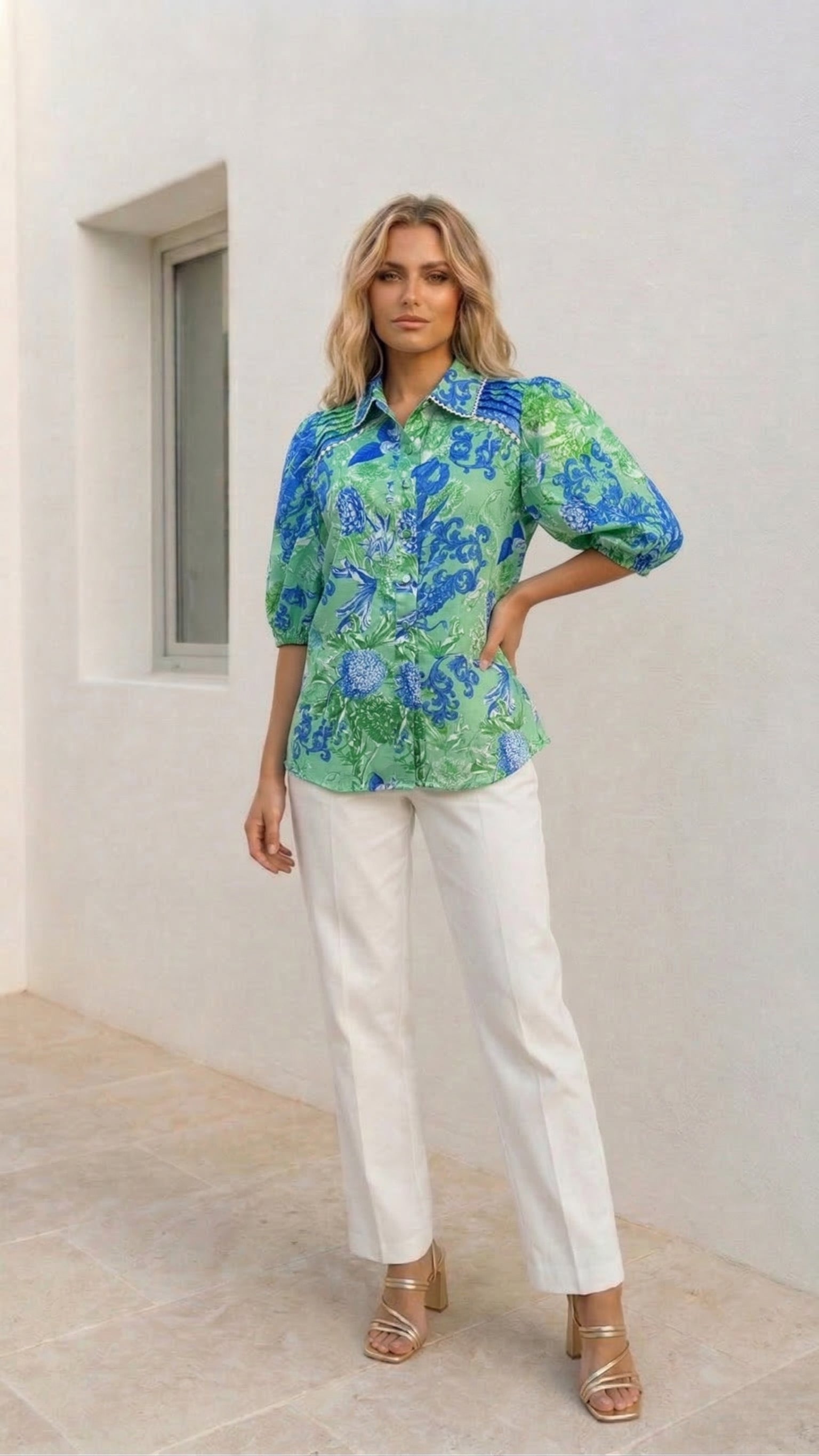 Valancia Shirt | Aqua