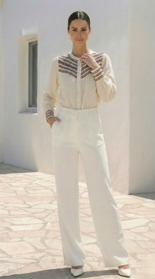 Indie Blouse | Crm-Red