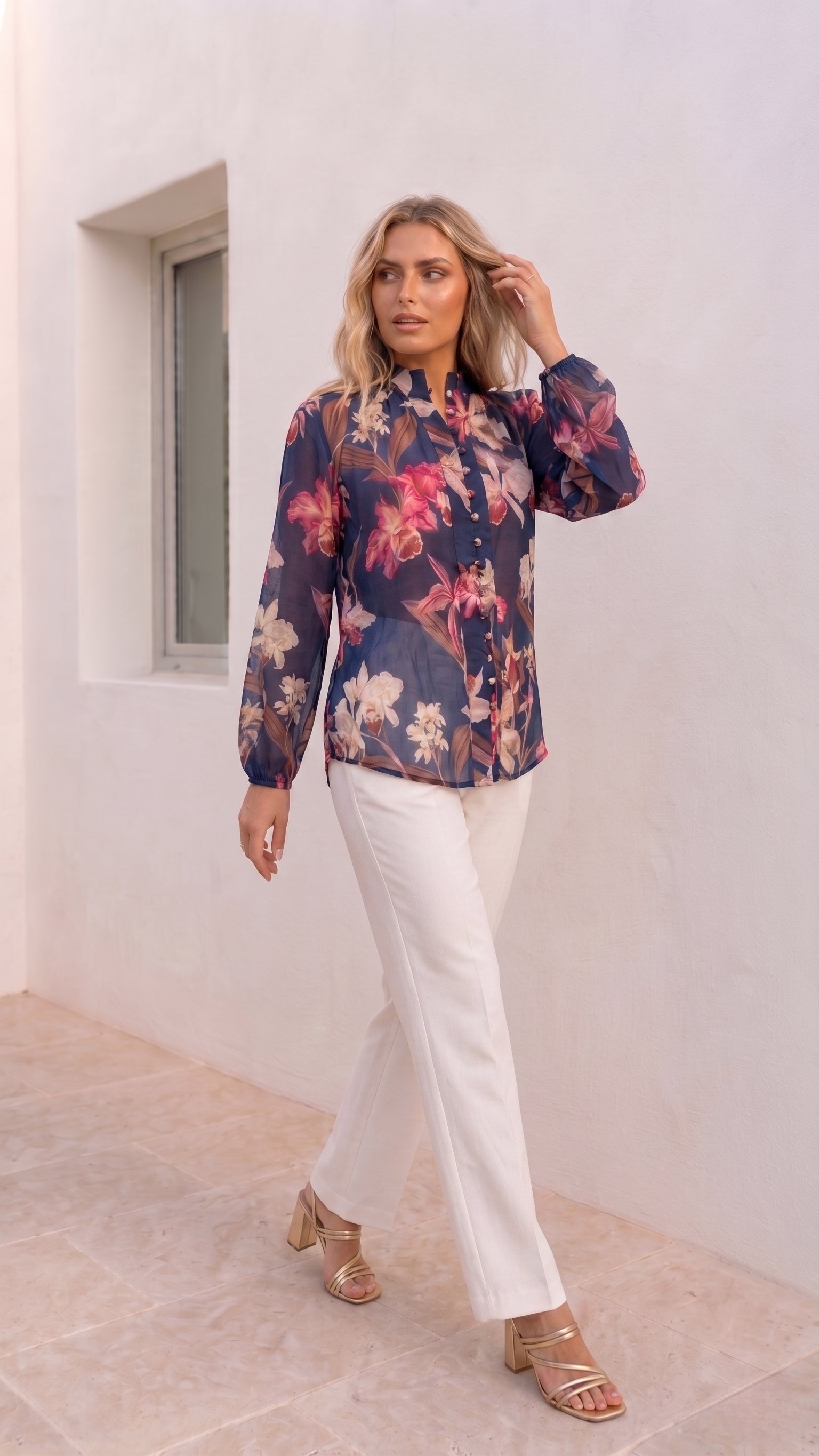 Lily Blouse | Navy