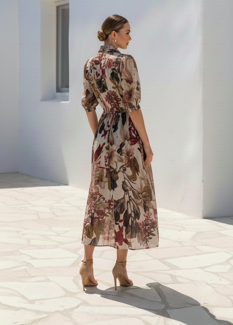 Botanical Shirt Dress | Floral