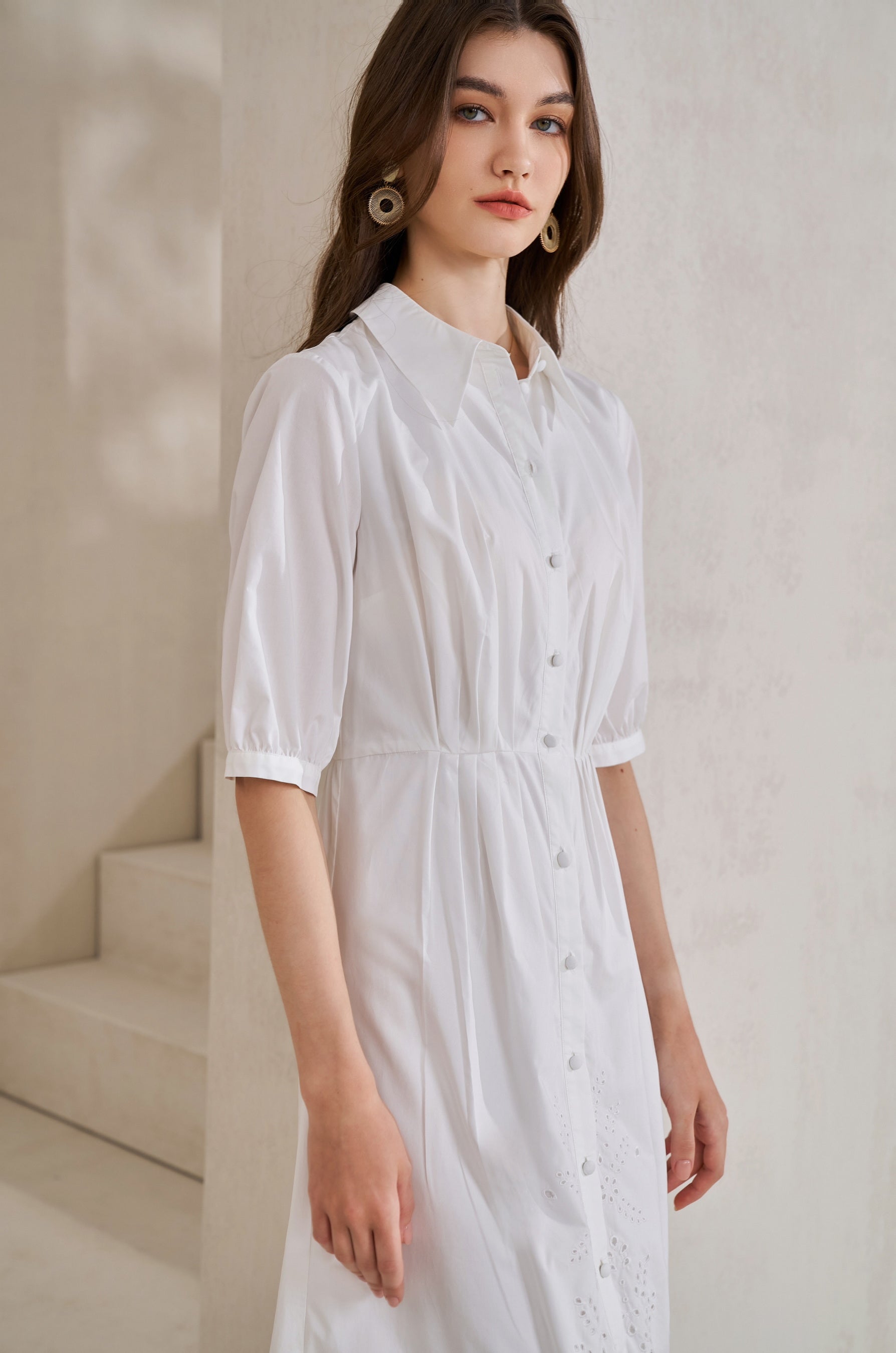 GDS Raven Tencel Long Dress | White DRESSES 10 12 14 16 8 GDS L M S WHITE XL XS