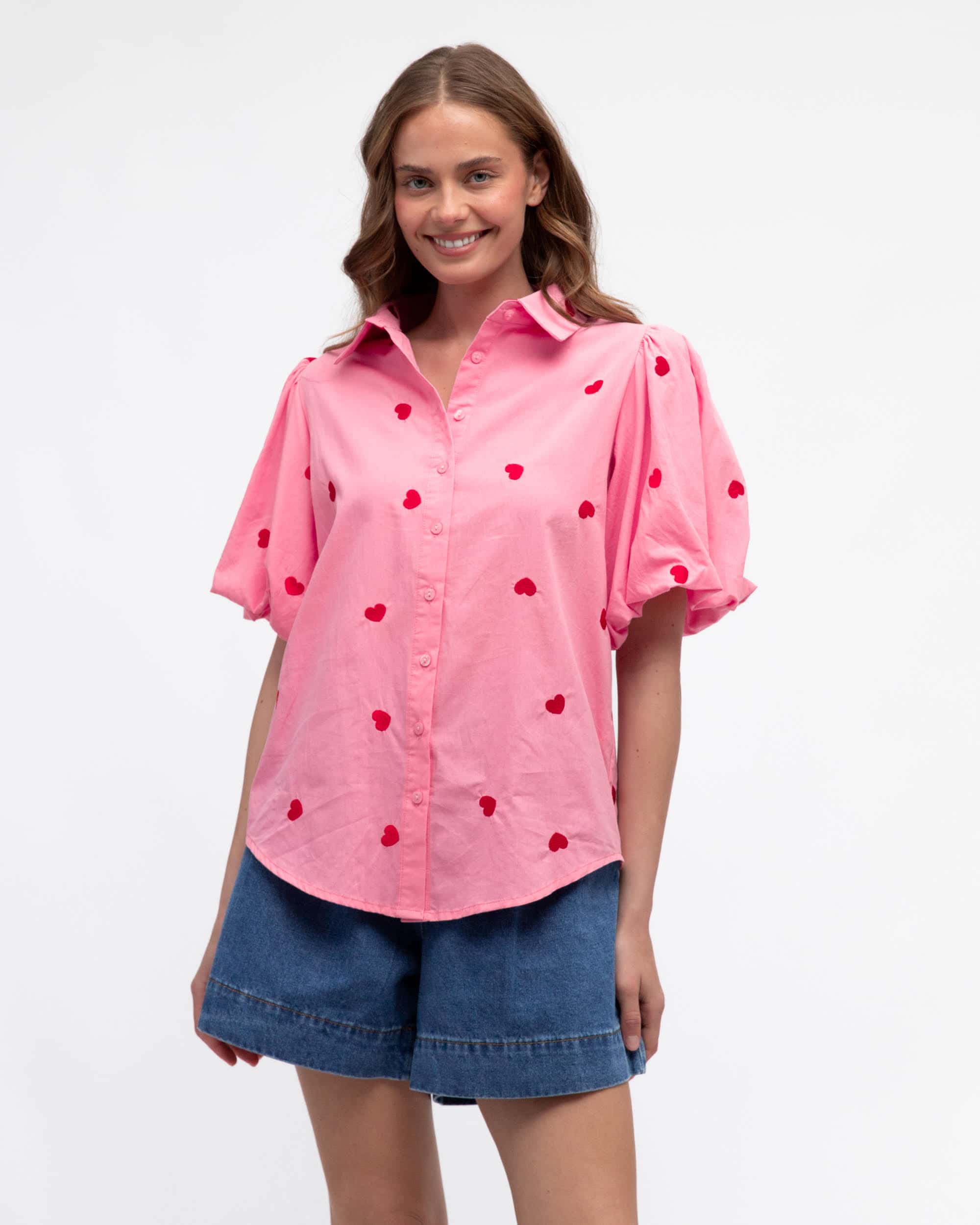 Heart To Heart Shirt | Pink