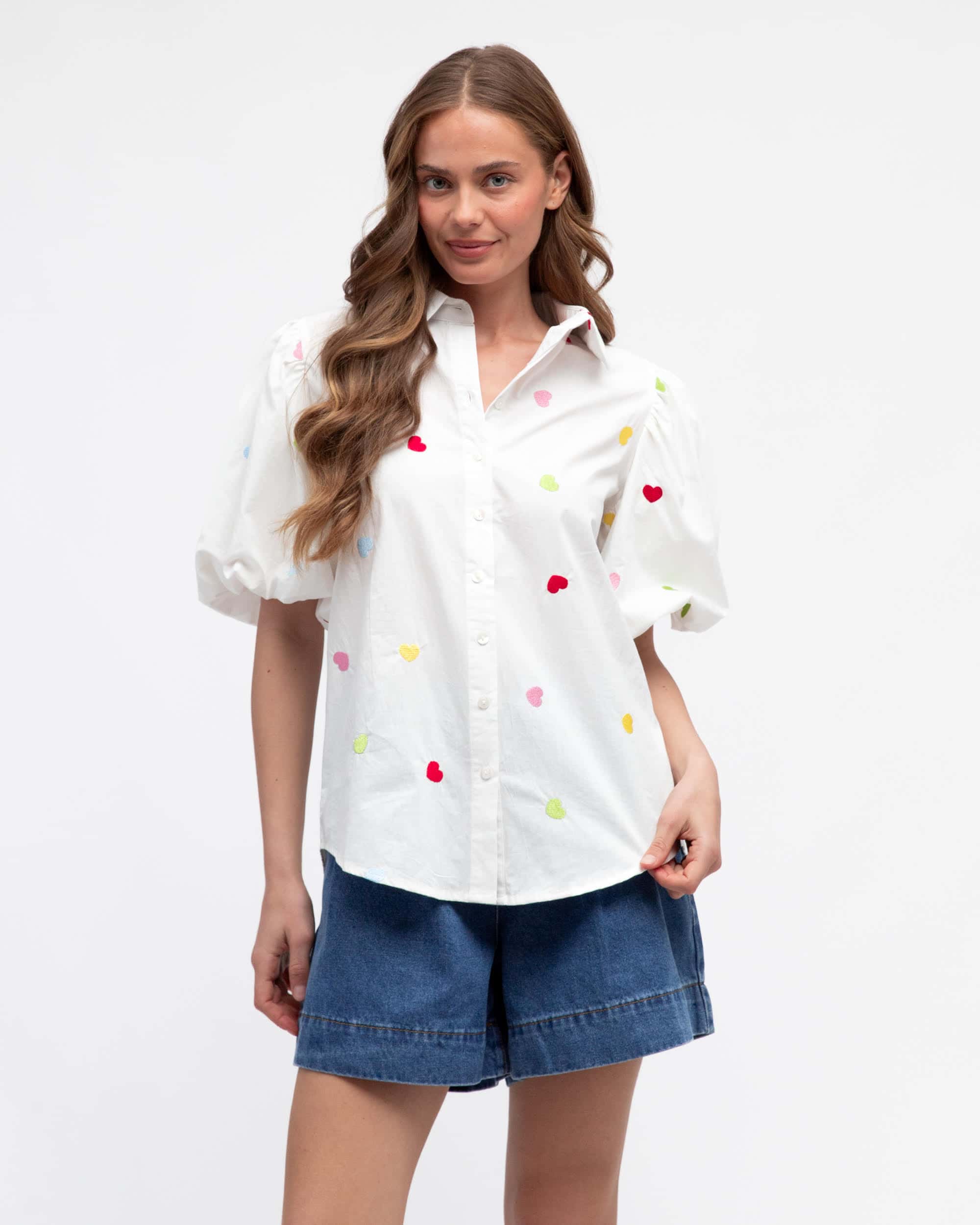 Heart To Heart Shirt | White