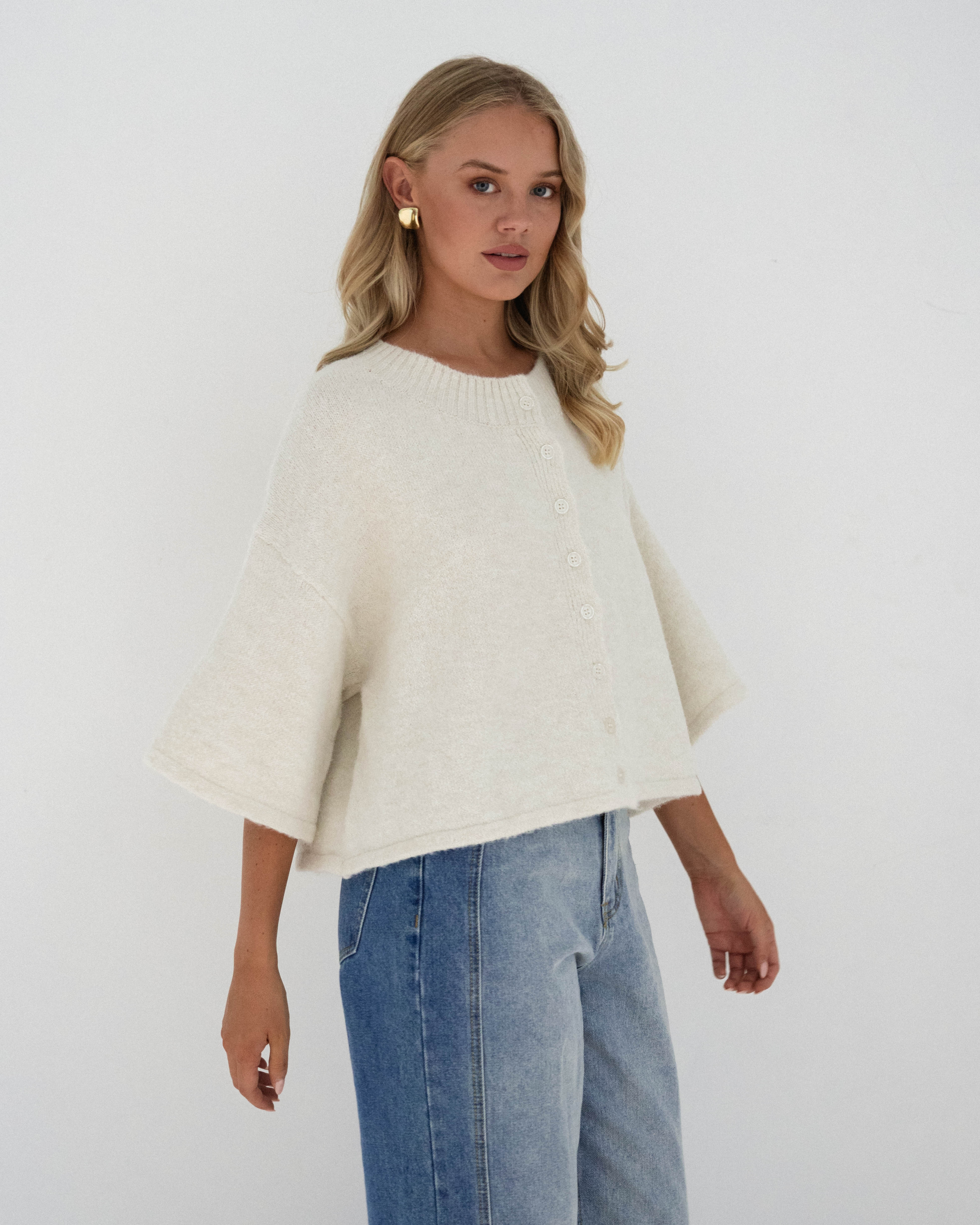 Mia Knit Cardigan | Beige