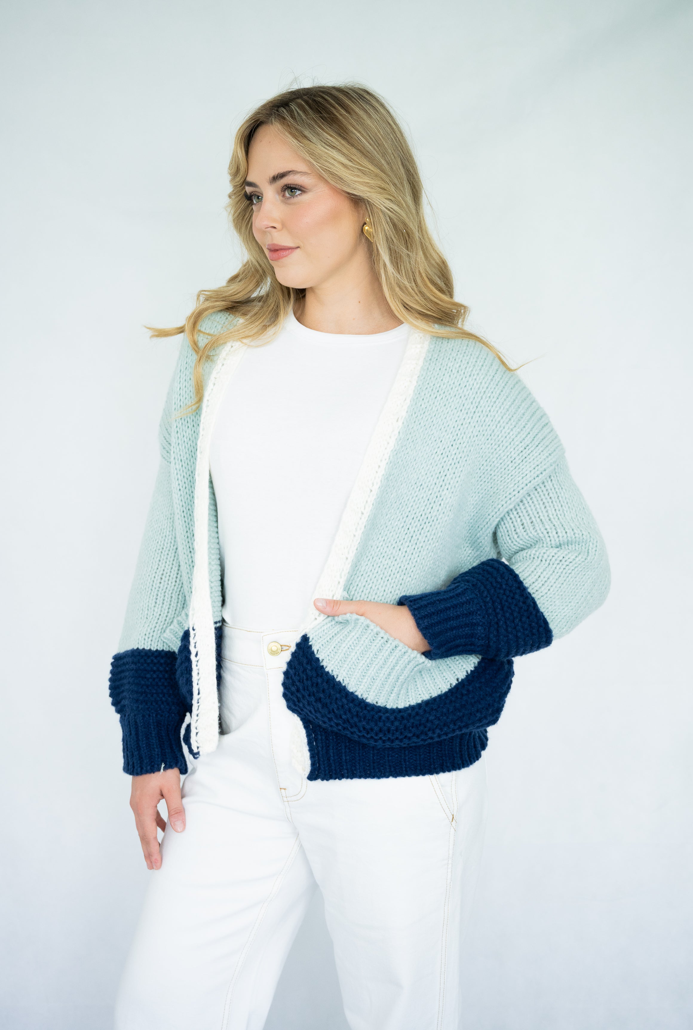 Sage Cardigan | Blue
