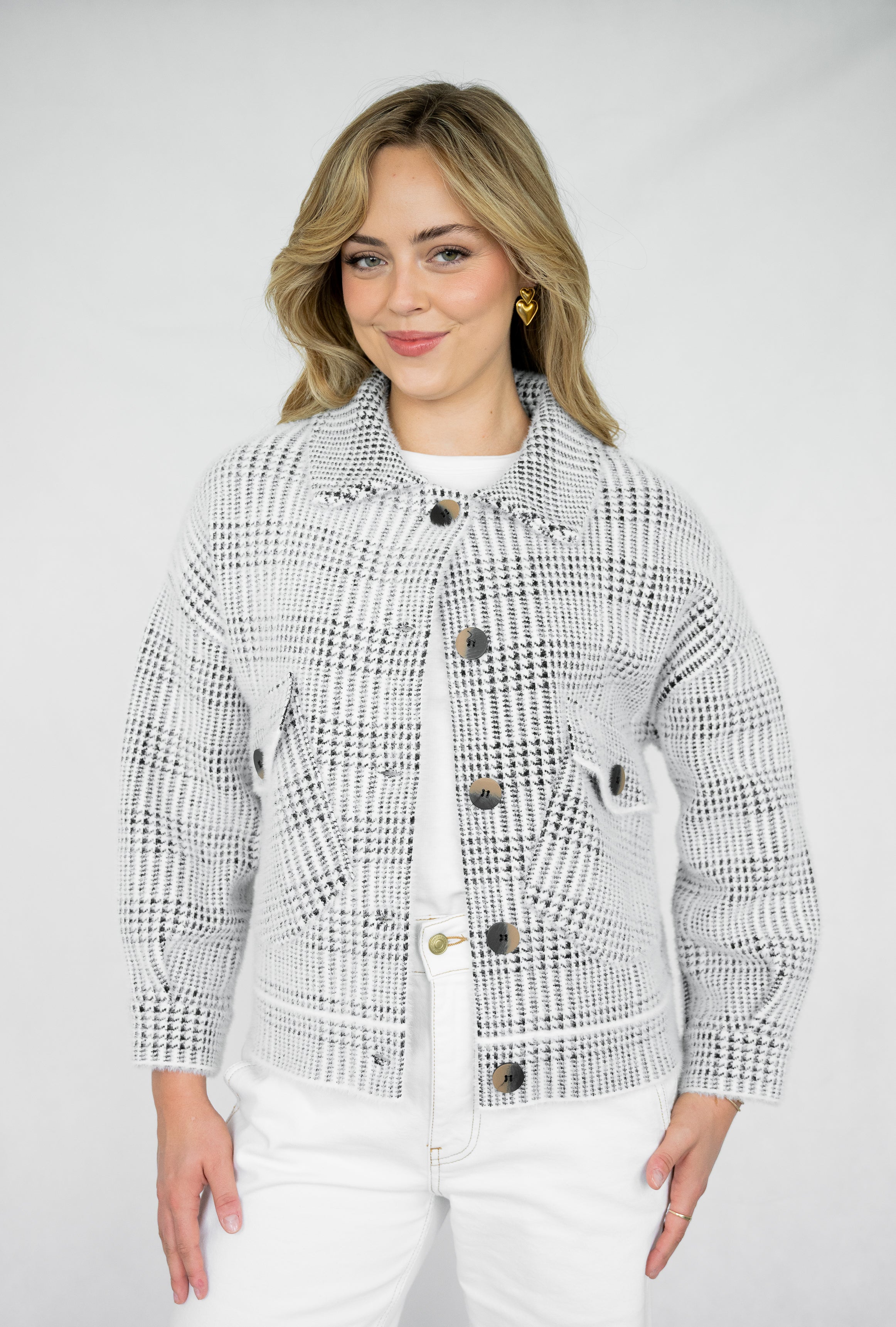 Swiss Alps Jacket | Blk-Wht