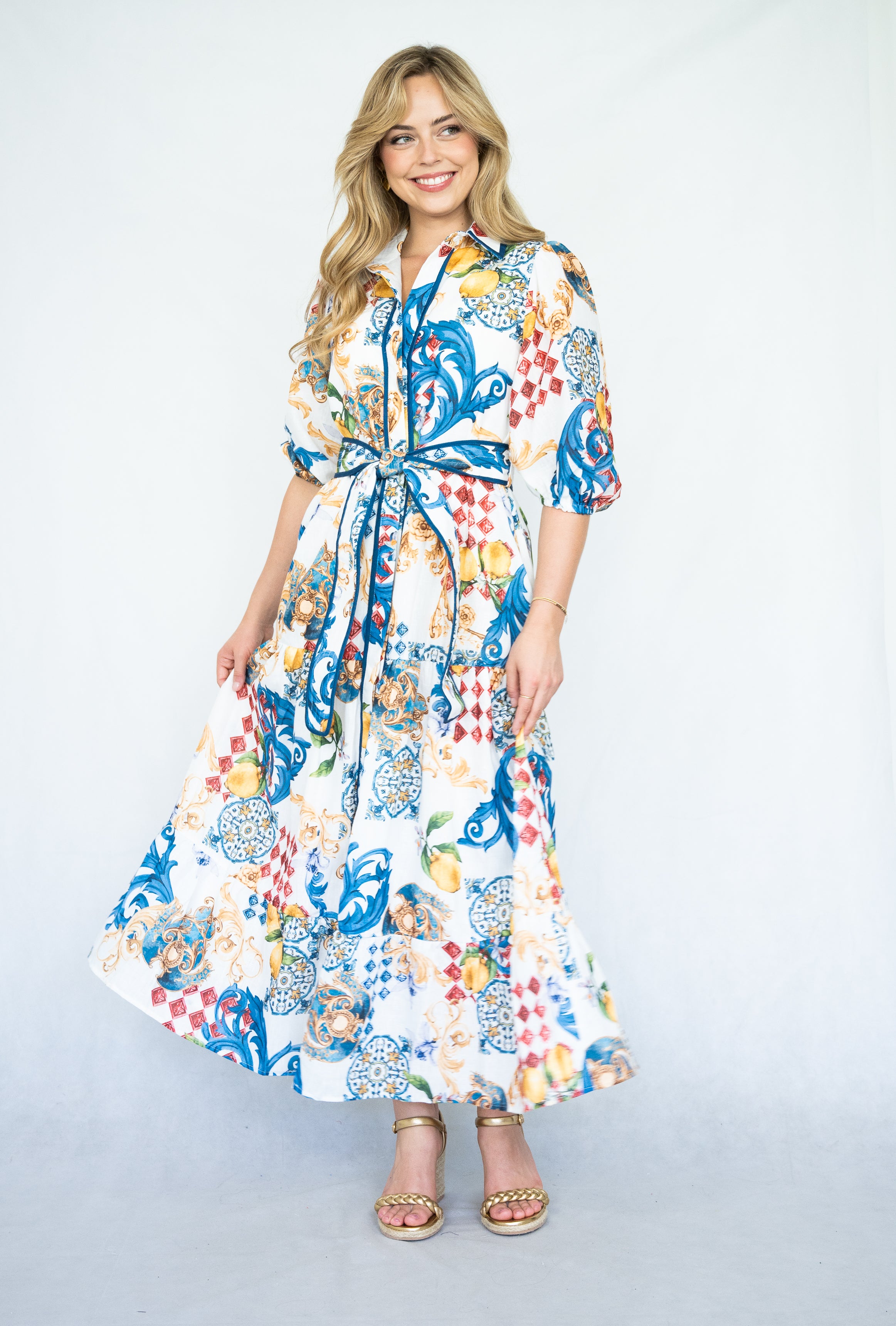 Valentina Long Dress | Multi