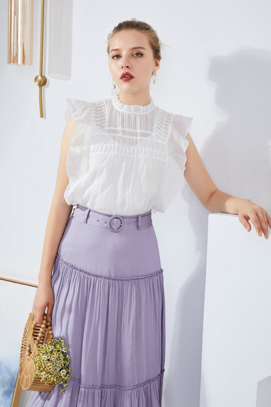 GDS Kayte Blouse | White BLOUSES ESS22 GDS L M S SALE 40 % WHITE XS