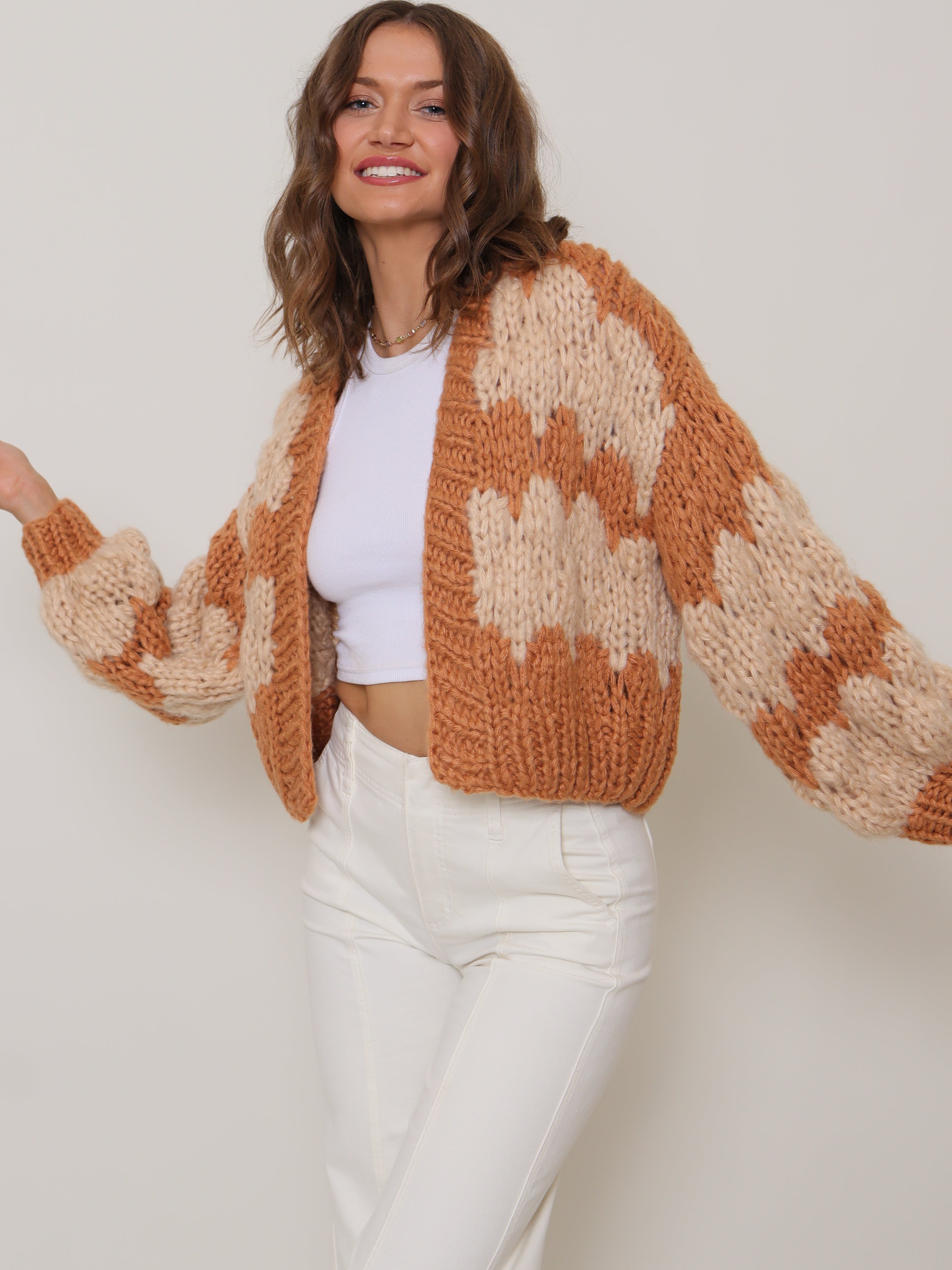 Savanna Handmade Cardi | Neutral CARDIGAN autumn-winter BEIGE KNIT M - L S - M