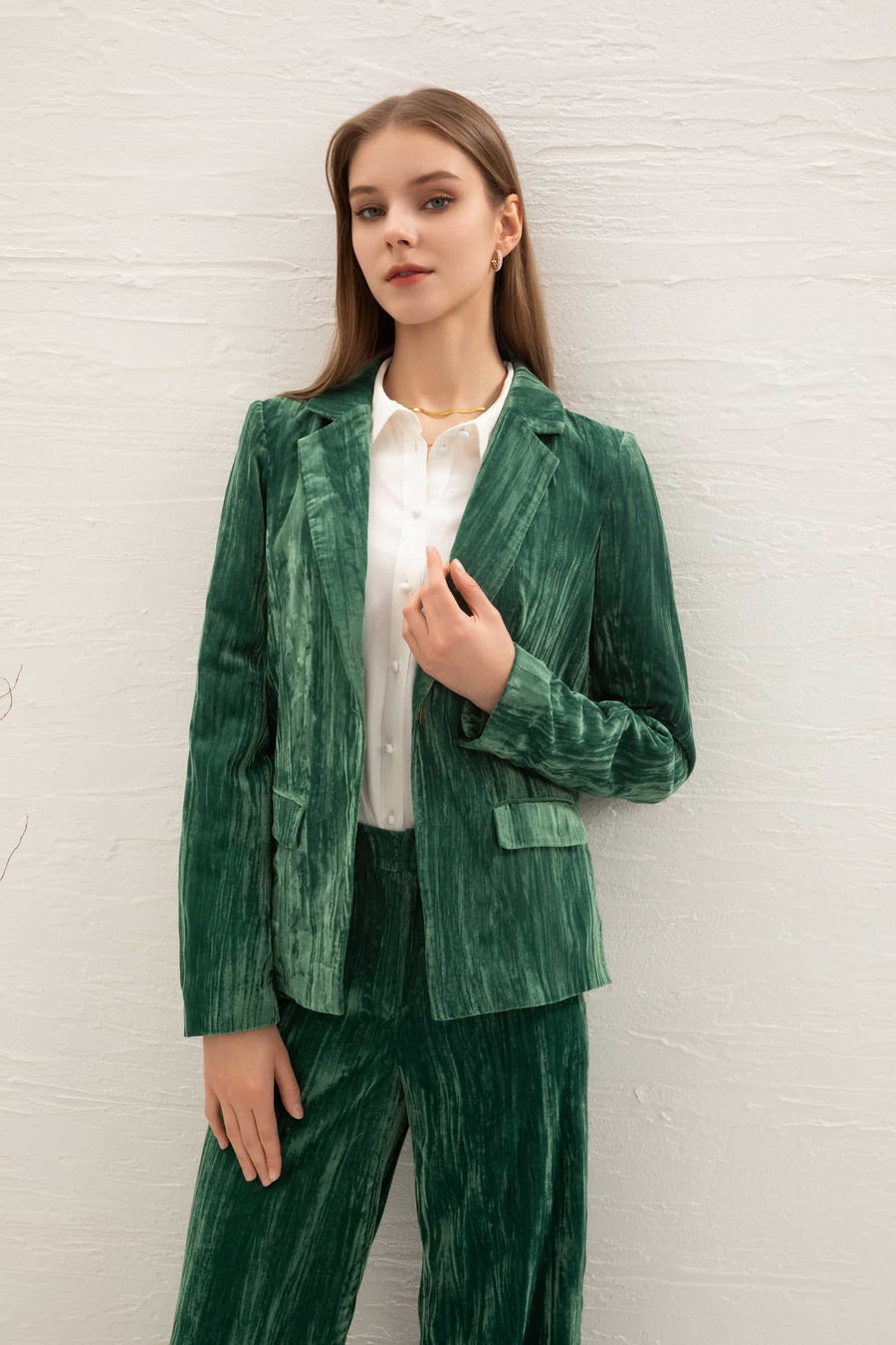 Green hot sale jacket long