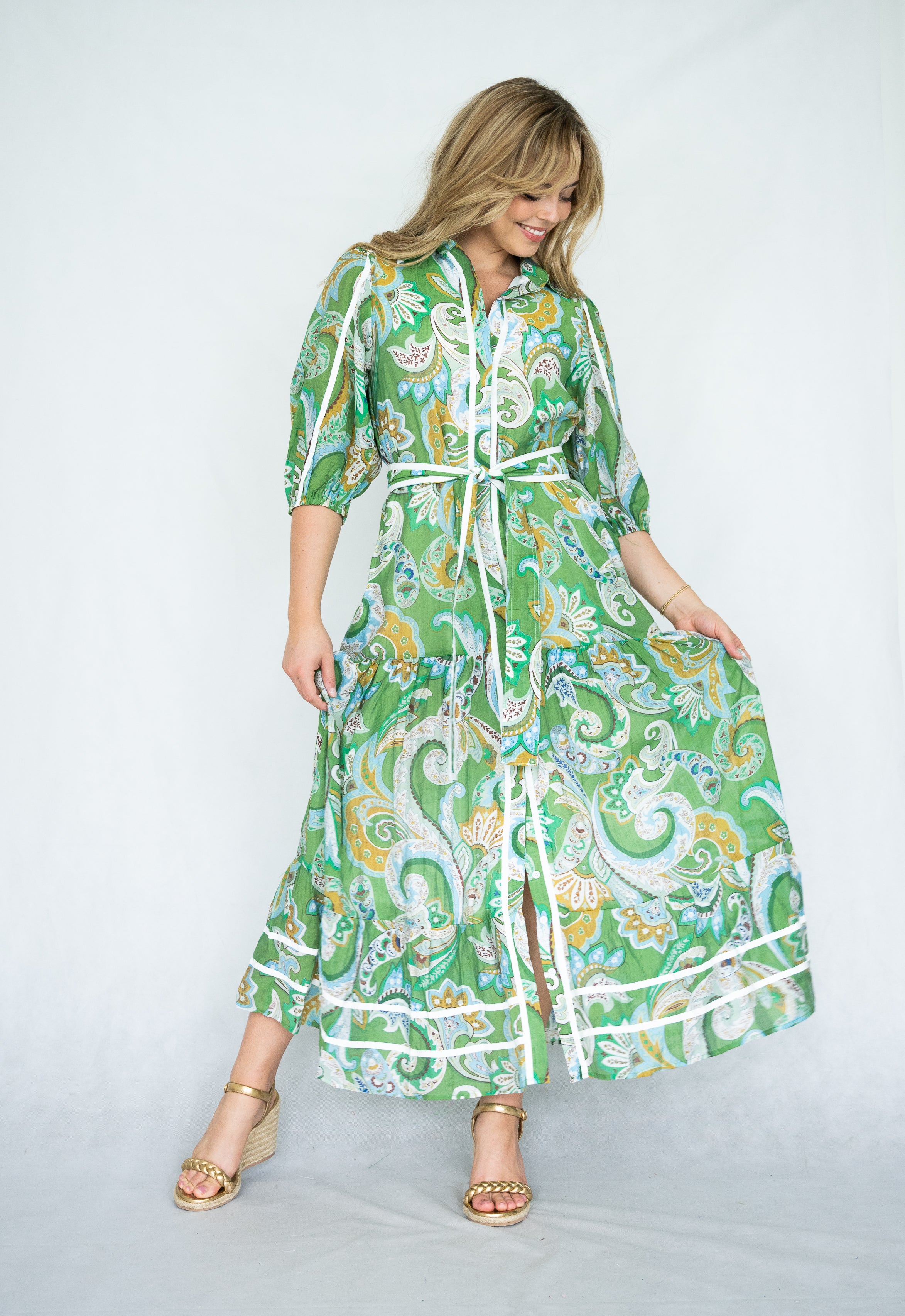 Adeline Dress  | Green