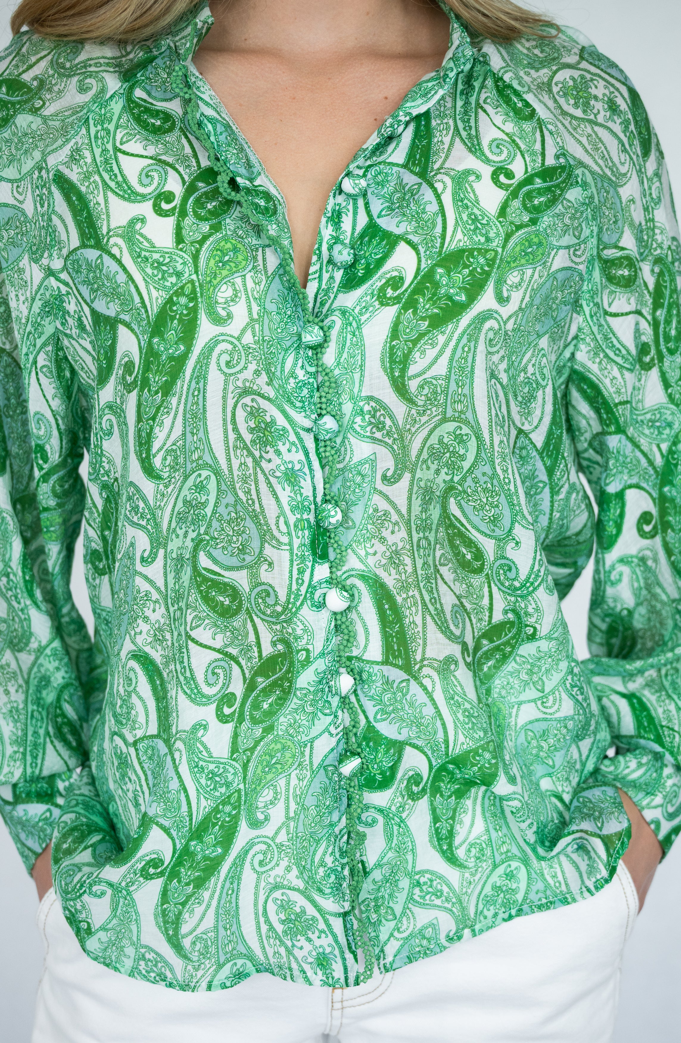 Delray Blouse |  Green