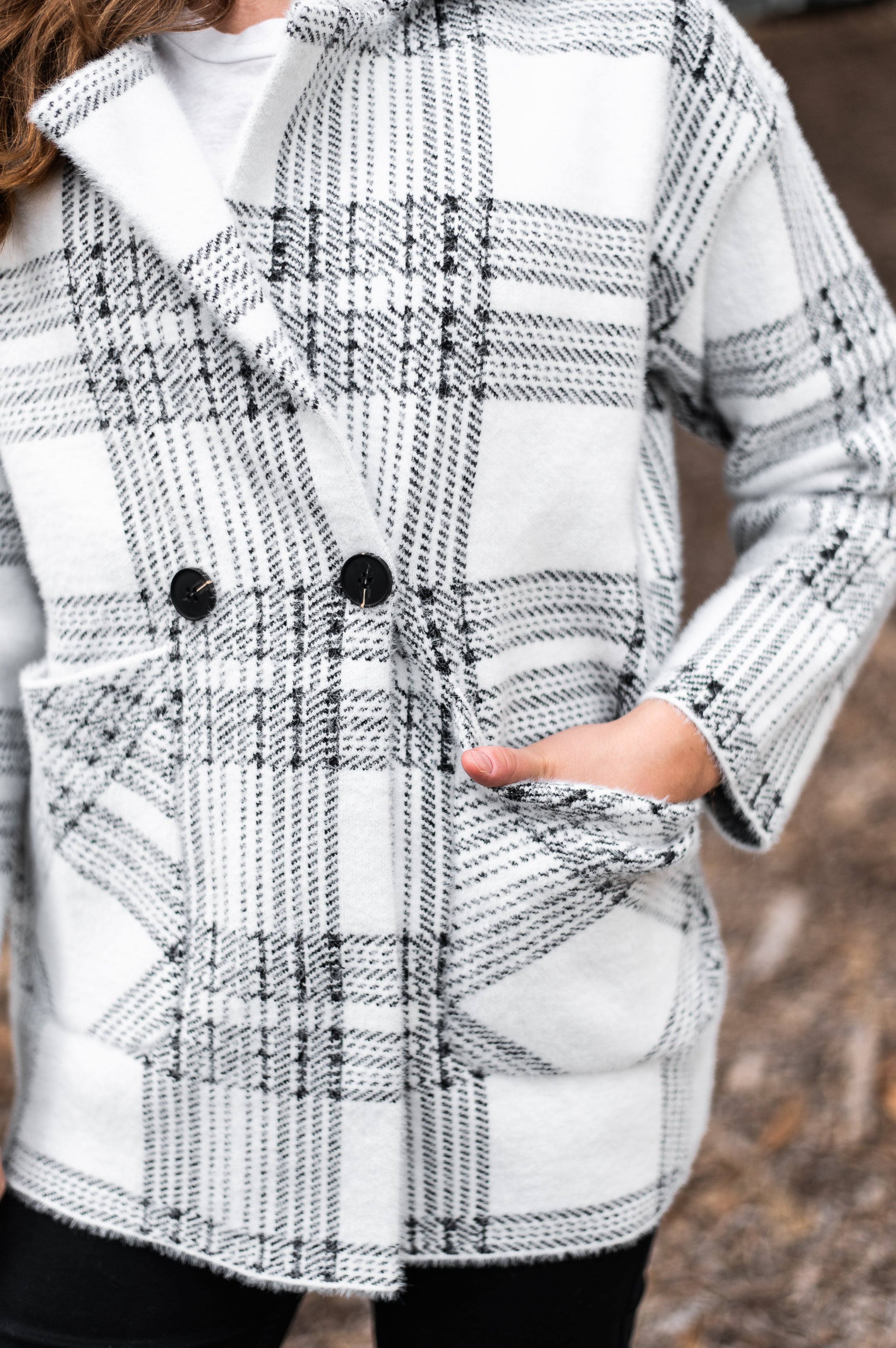 Lana Soft Coatigan | BLK-WHT