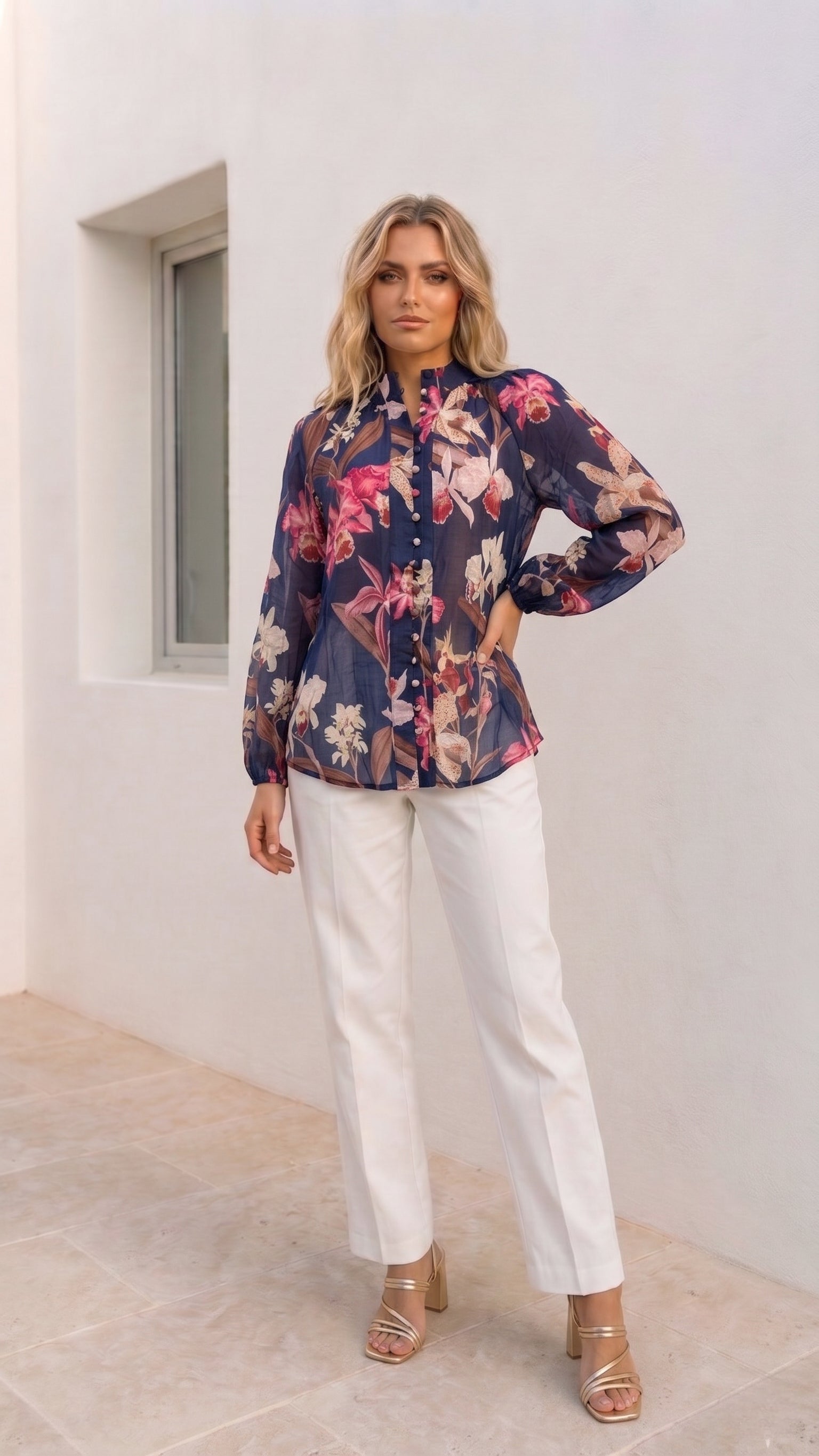 Lily Blouse | Navy