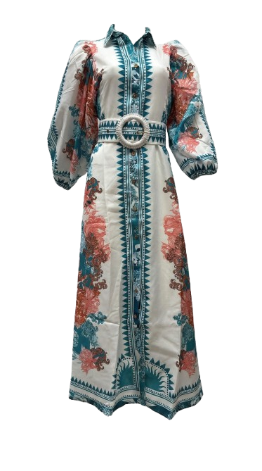 Adriana Long Dress  |  Sky