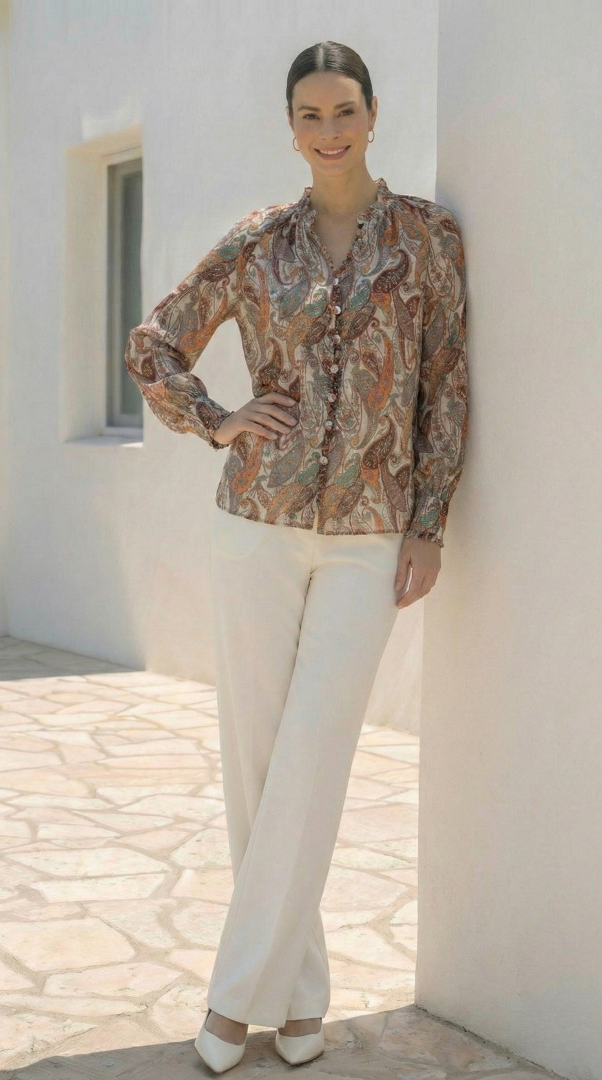 Delray Blouse |  Earth