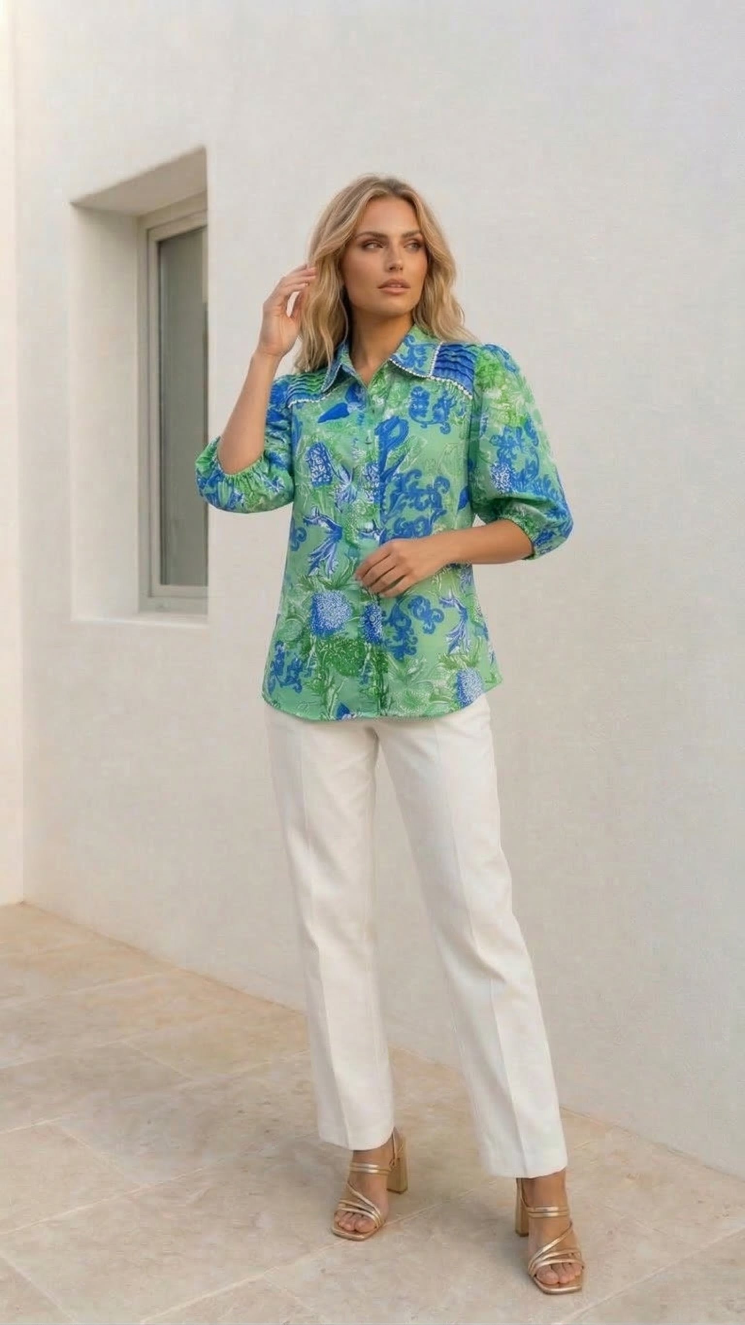 Valancia Shirt  |  Aqua