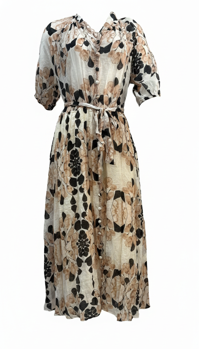 Isabella Dress  | Beige