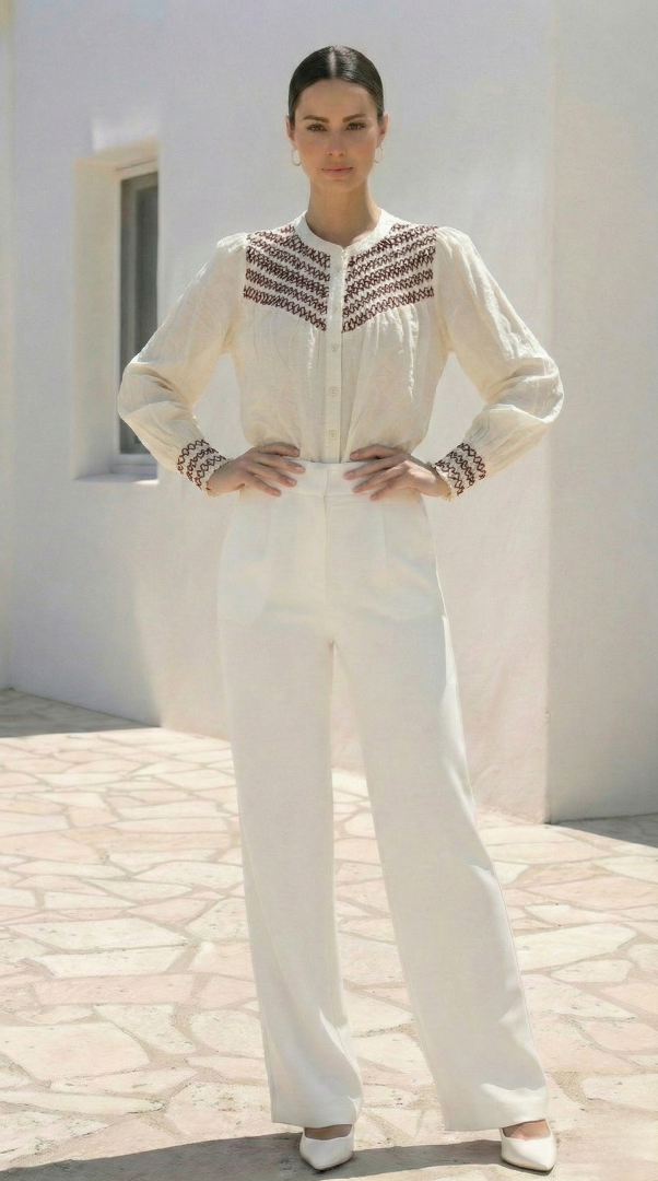 Indie Blouse | Crm-Red