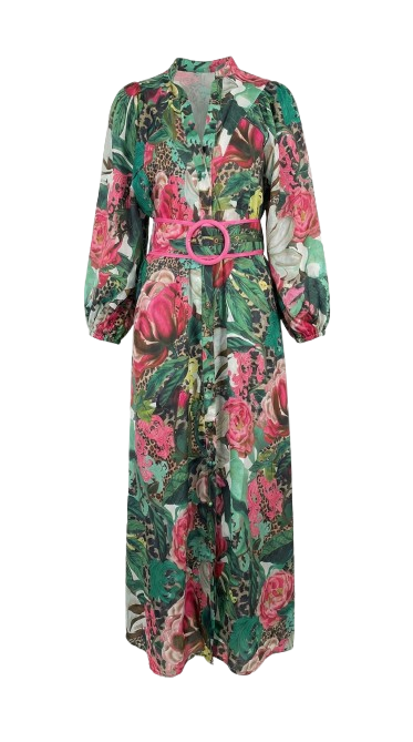 Maggie Linen  Dress   |  Floral