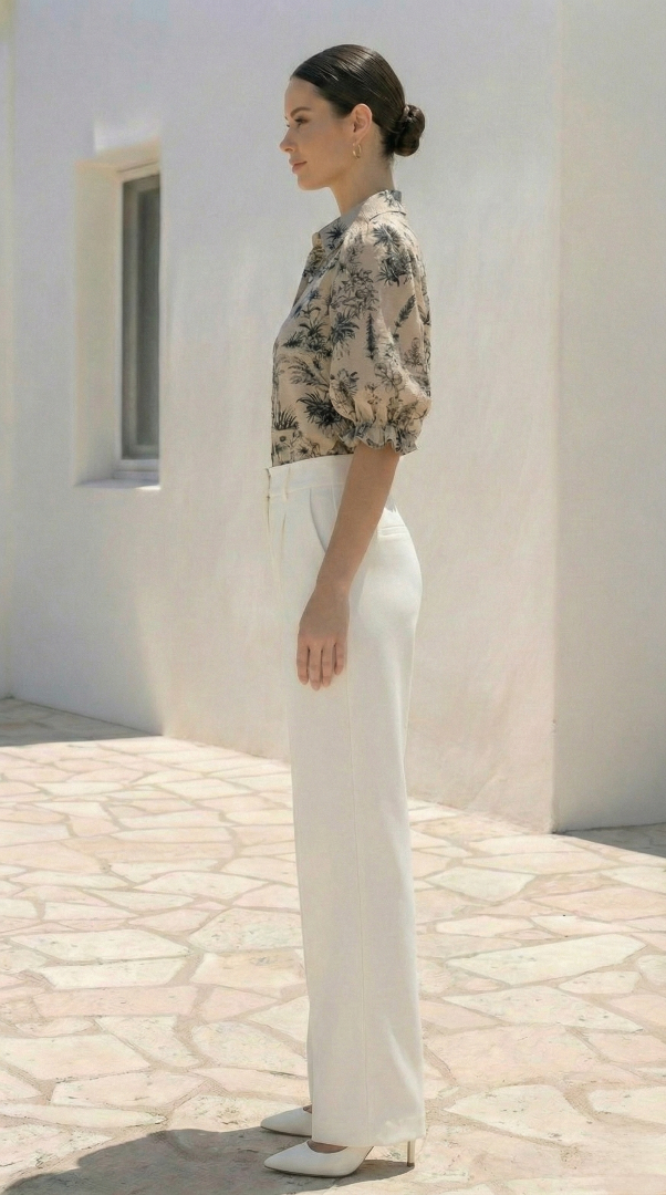 Colette  Blouse | Blk-Crm