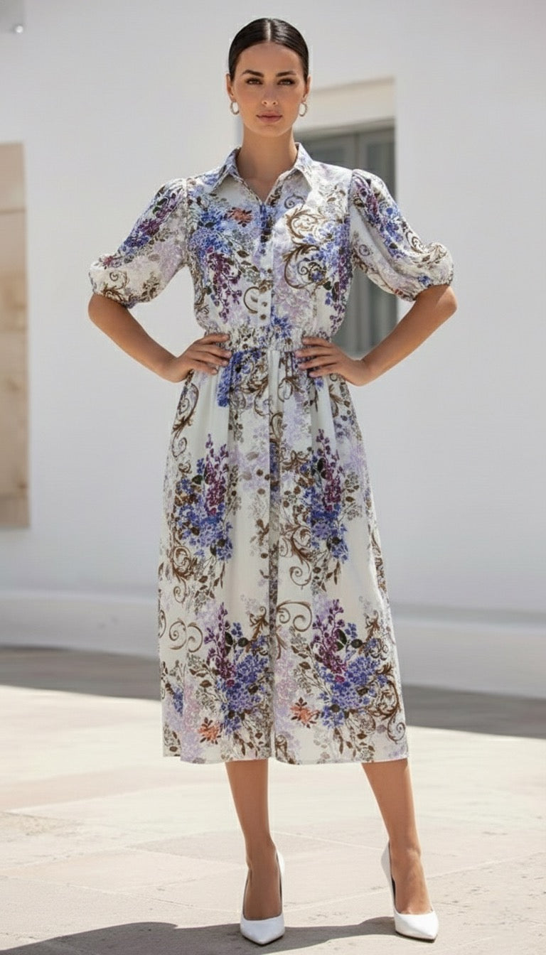 Avalee  Dress | White Floral