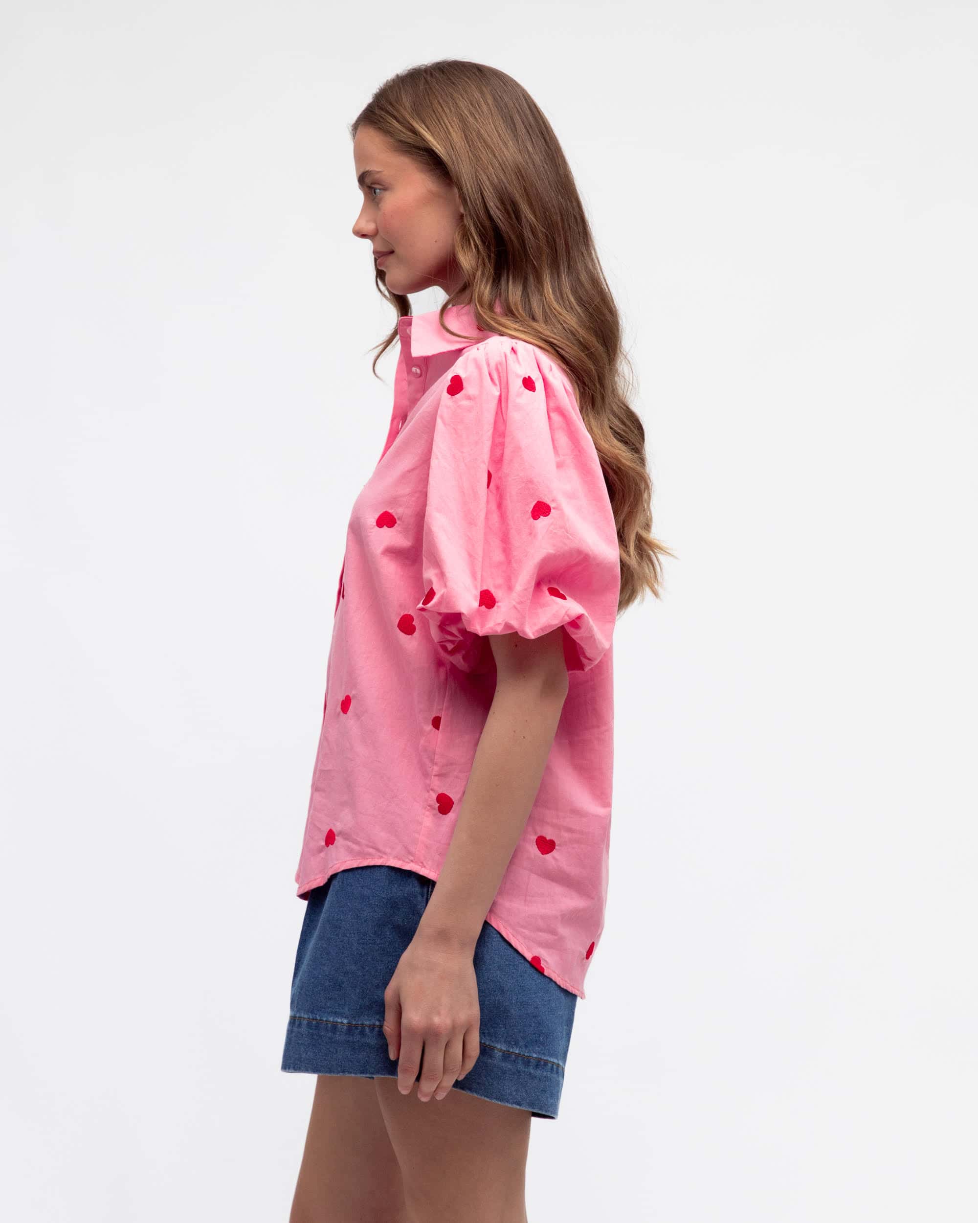 Heart To Heart  Shirt | Pink