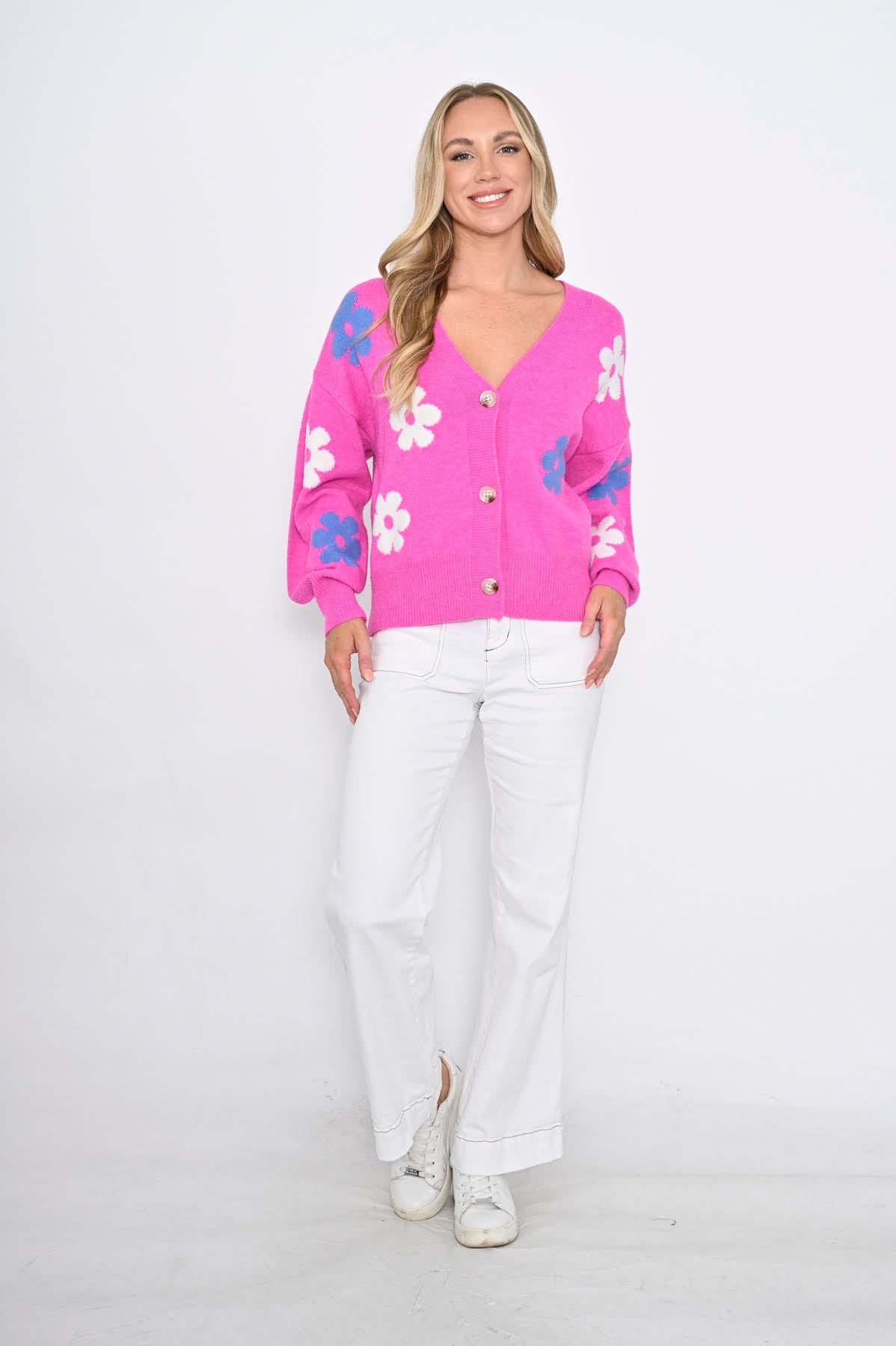 Daisy  Knit Cardi |  Pink