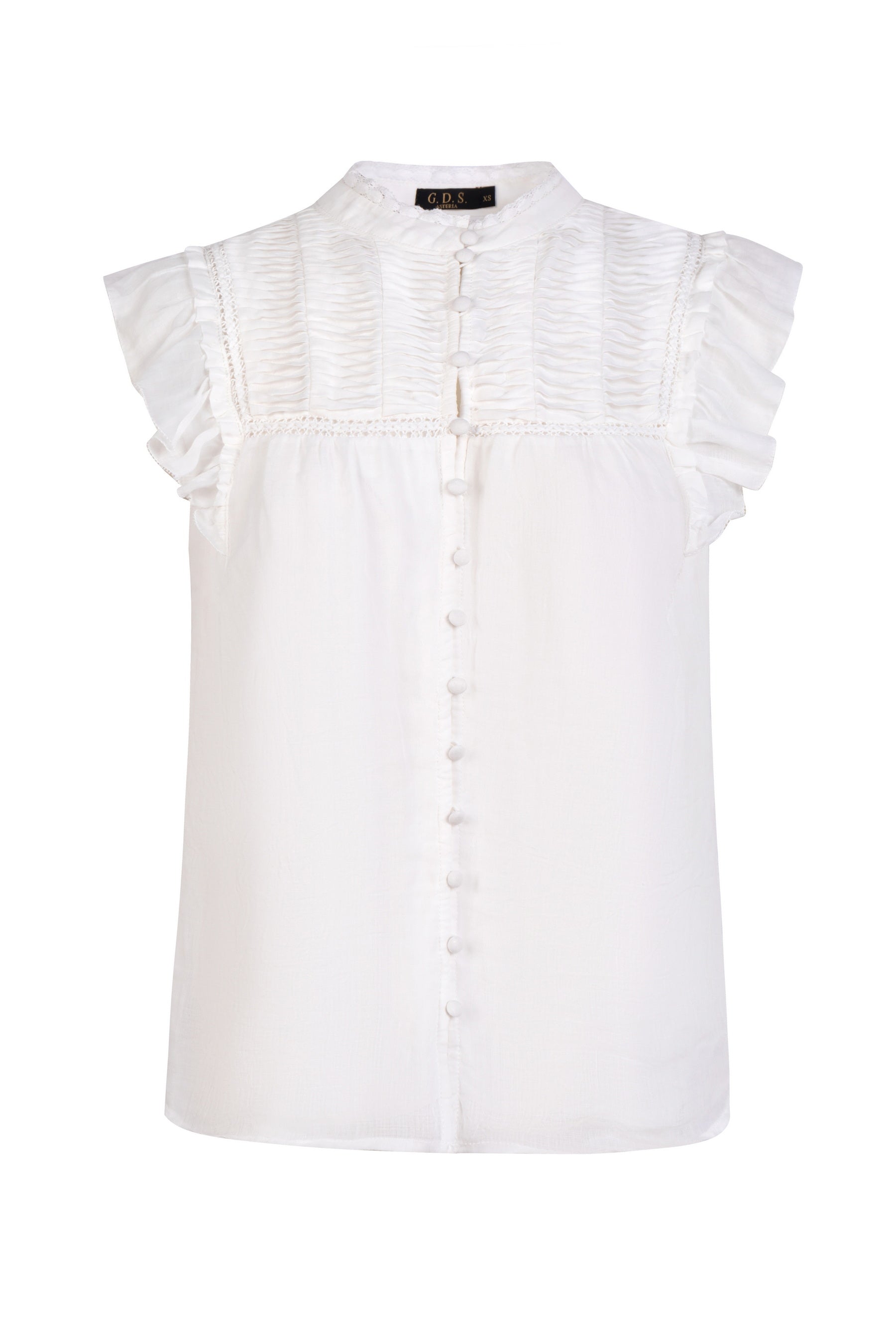 GDS Rochelle Linen Blouse | White Catch ESS22 GDS L M S WHITE XL XS